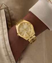 Load image into Gallery viewer, GUESS Gold Tone Elliot Analog Watch GW0893G3
