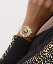 Load image into Gallery viewer, GUESS Ladies Silver Gold Analog Watch GW0944L2

