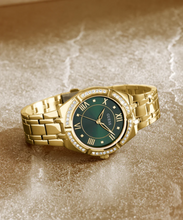 Load image into Gallery viewer, COSMO GREEN DIAL GOLD WOMEN&#39;S WATCH GW0033L8
