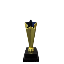 Load image into Gallery viewer, Trophy Euro Cup - Starlight 26cm Gold and Blue (Engraving Available)
