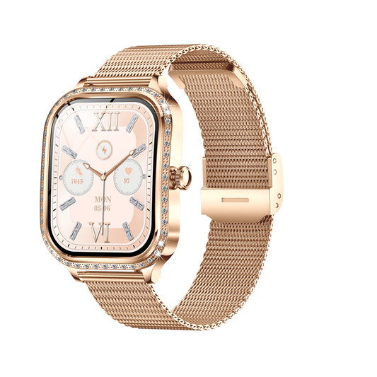 Broadway T8P8 Rose Gold Ladies Smart Watch Sparkle Style
