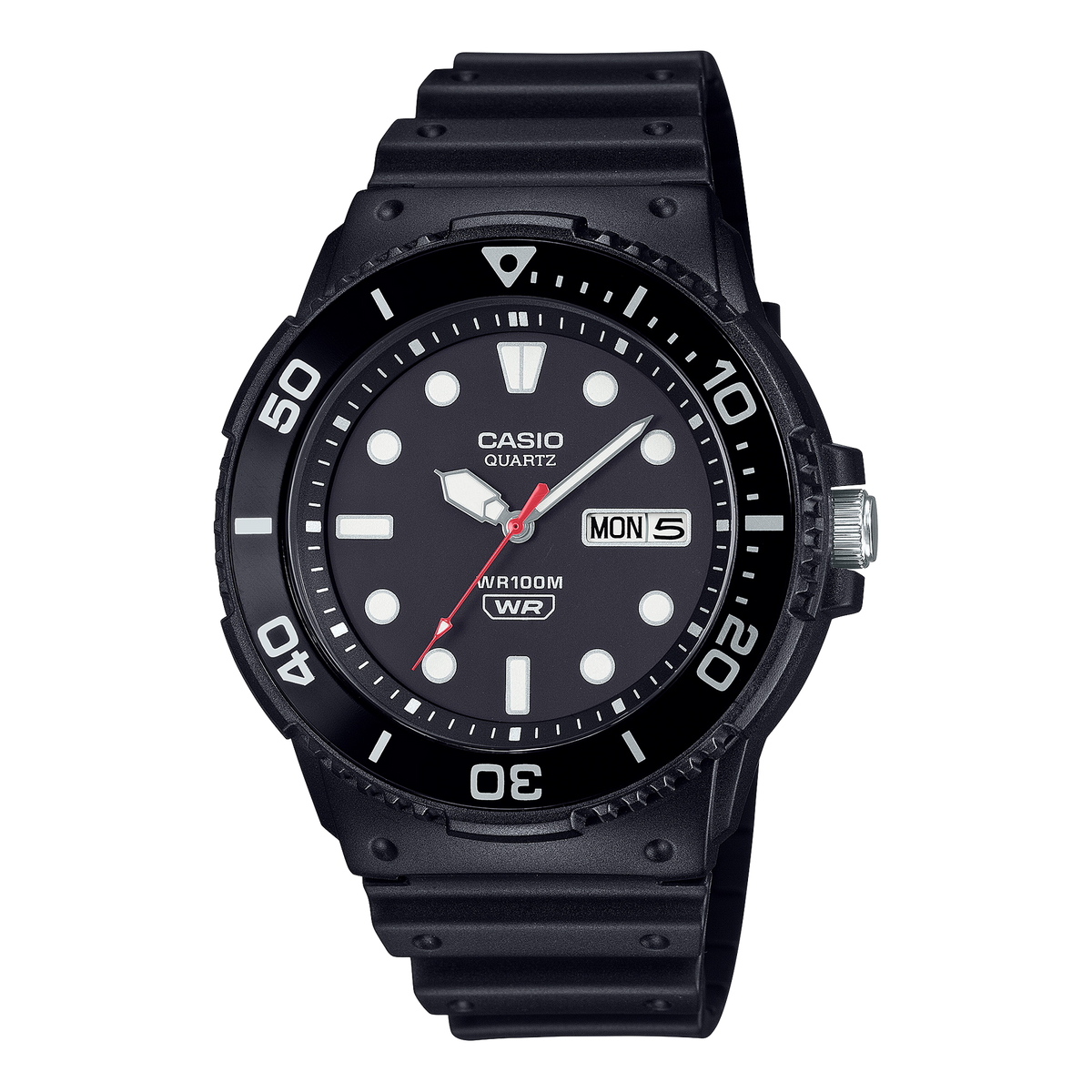 MRW230H-1E1 Casio Analog Marine Design Black Dial Watch