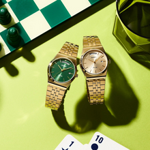 Load image into Gallery viewer, Casio MTPB146G-3A Green Dial Dial Retro Watch
