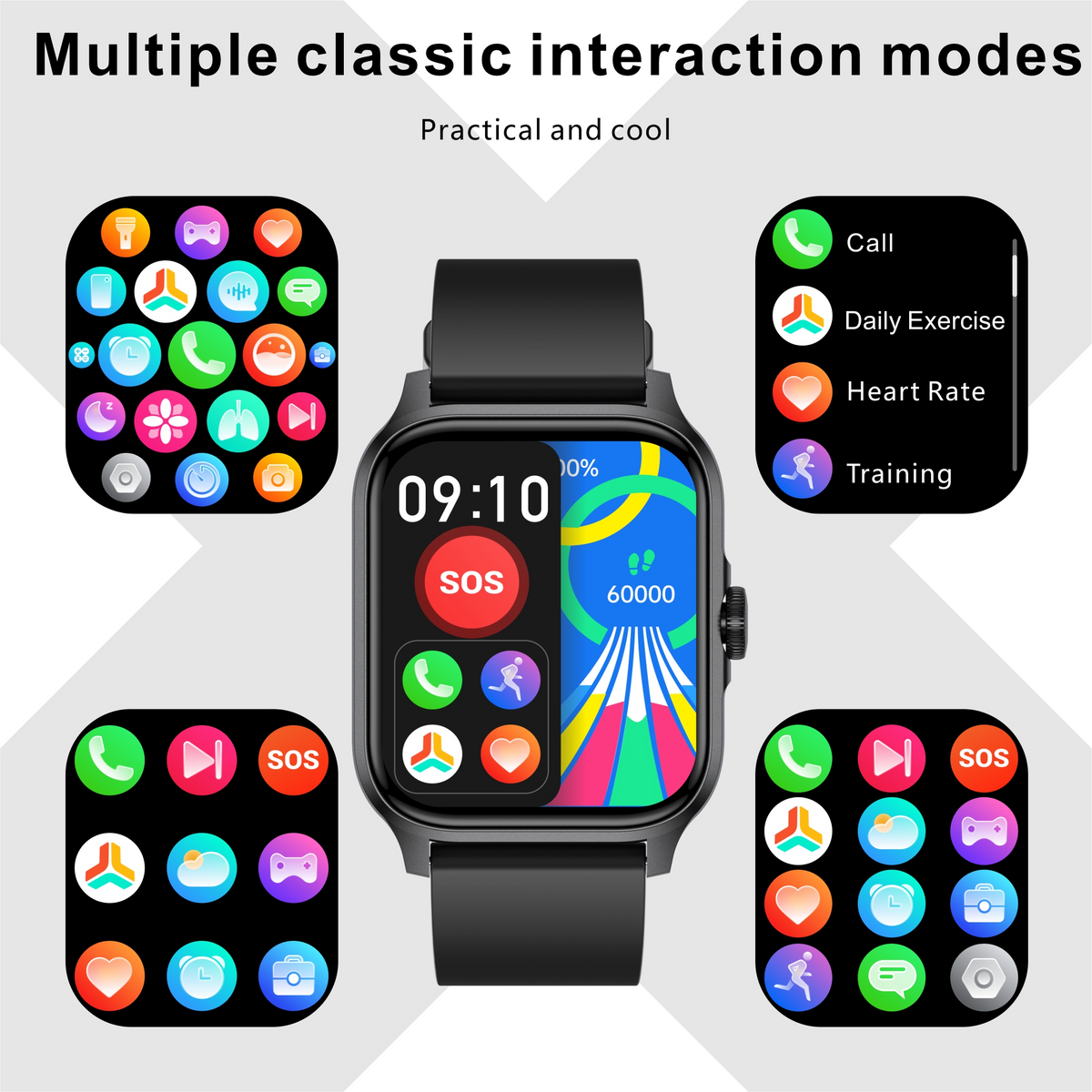 Broadway QX15 Black Smart Watch