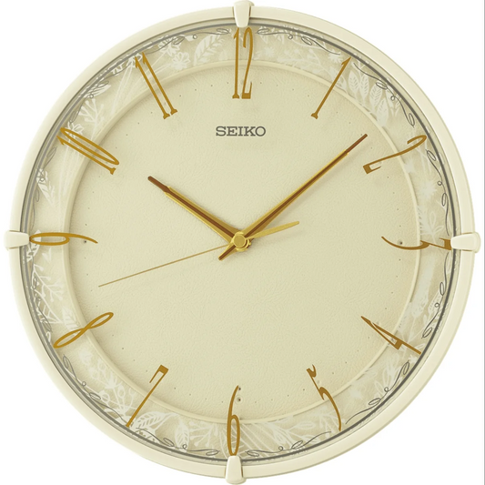 QXA811-C Seiko Cream Wall Clock
