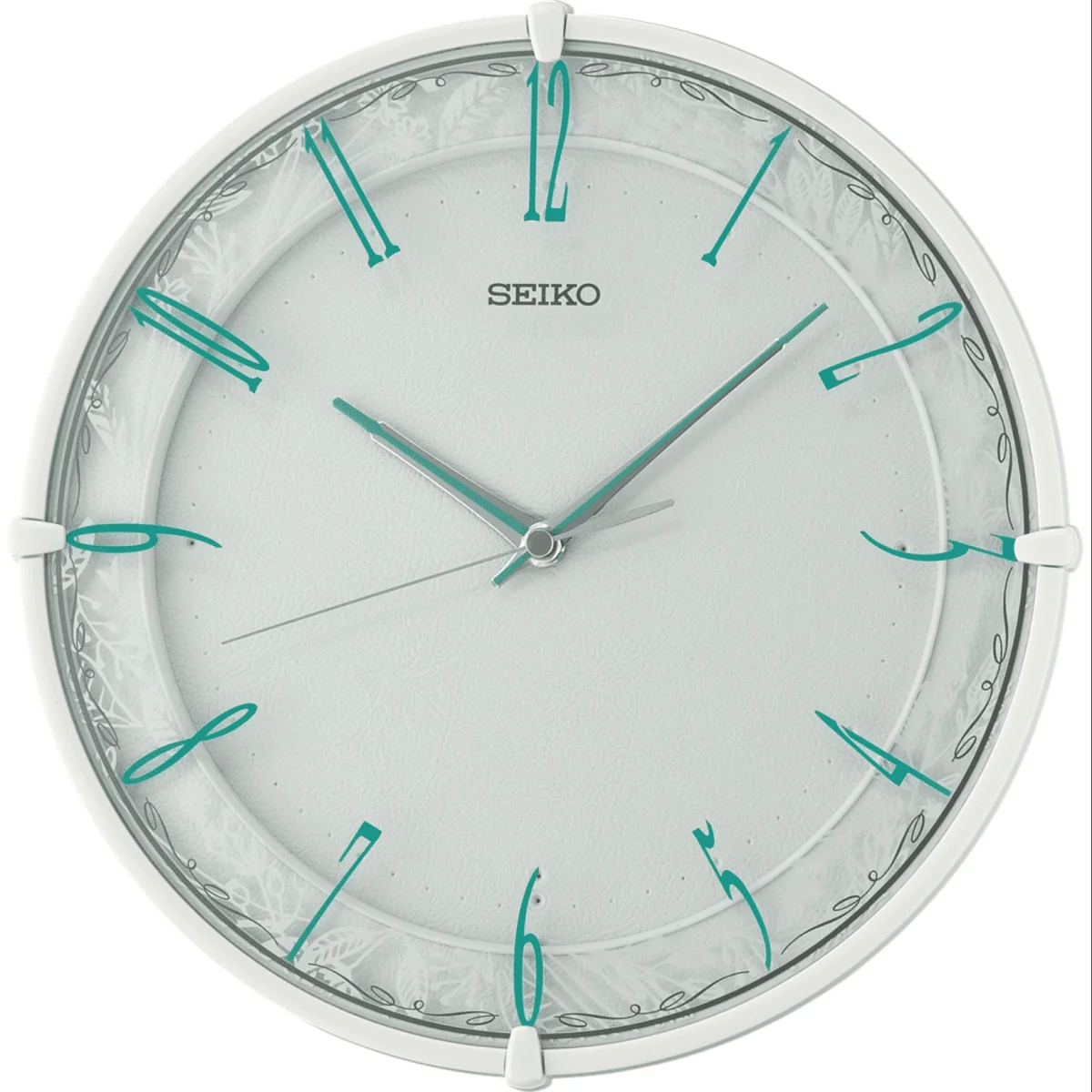 QXA811-W Seiko White Wall Clock