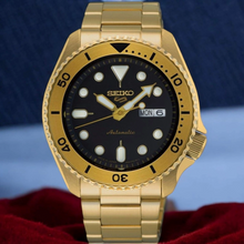 Load image into Gallery viewer, SRPK18J-8 Seiko 5 Gold Tone Sports Watch
