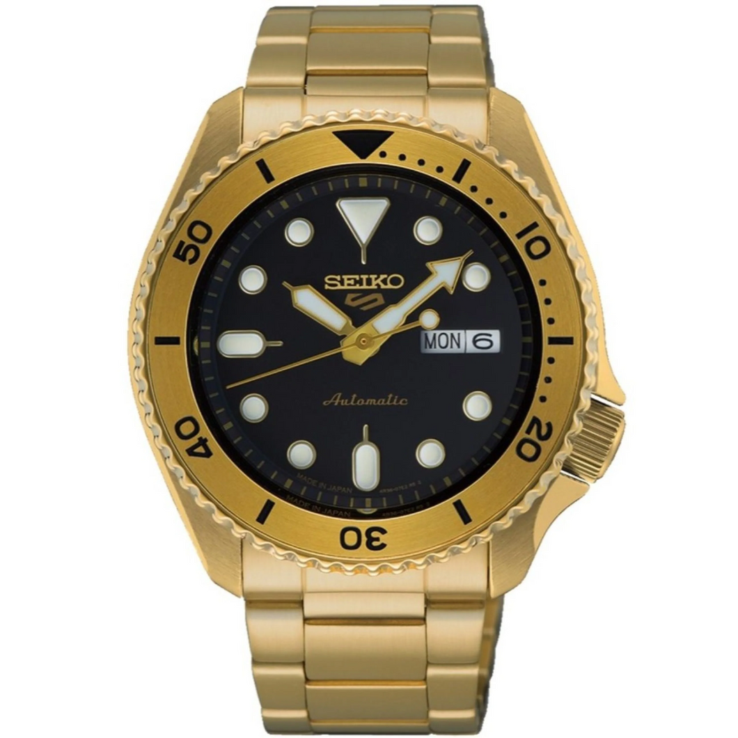 SRPK18J-8 Seiko 5 Gold Tone Sports Watch