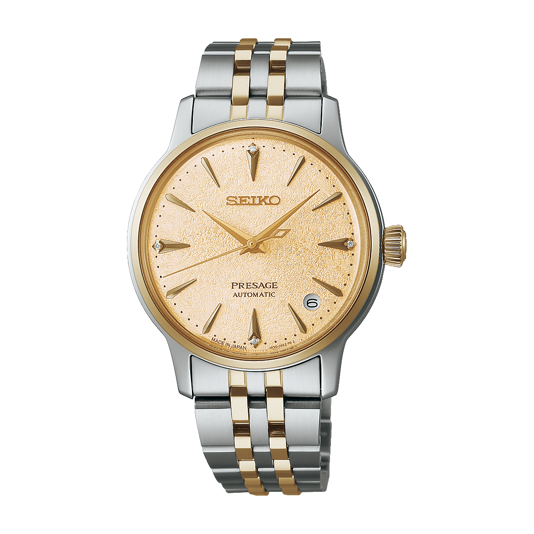 Seiko Ladies Presage Automatic ‘Frozen Daiquiri’ Diamond Cocktail Time 34mm Watch – SRPL64J1
