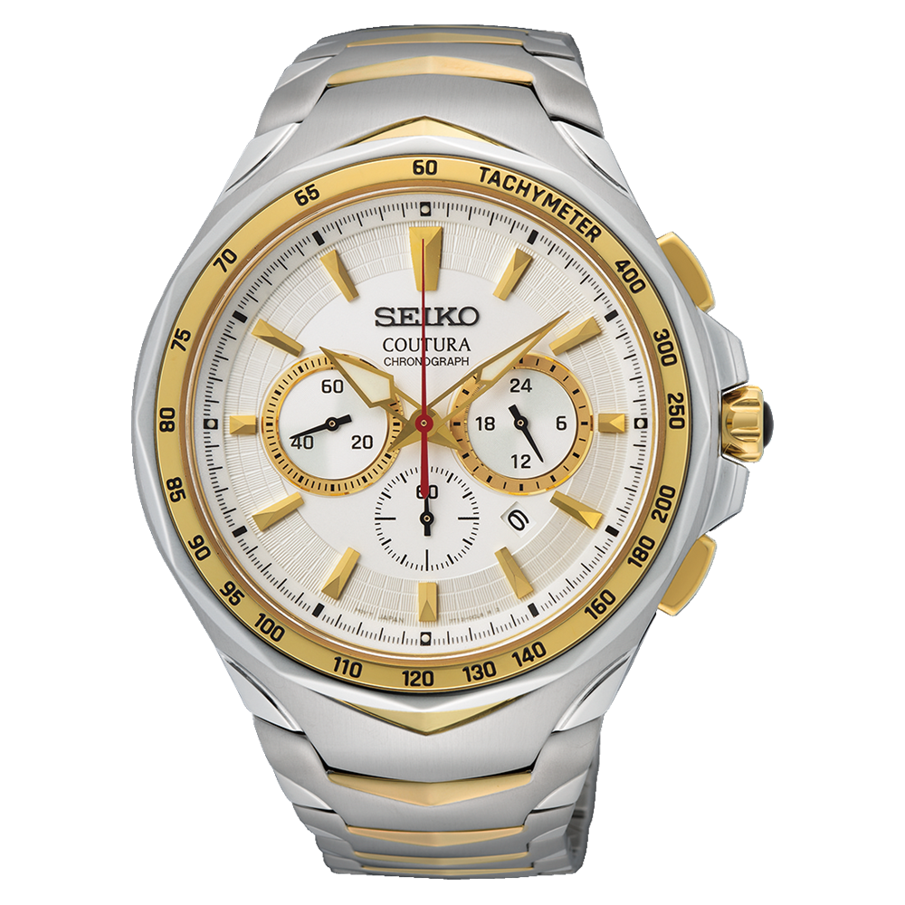 Seiko Coutura Silver and Gold Tone Men’s Watch – SRWZ24