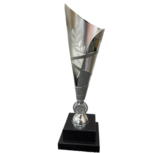 Trophy Euro Cup - Korba NZ Fern Design 34.5cm Silver (Engraving Available)