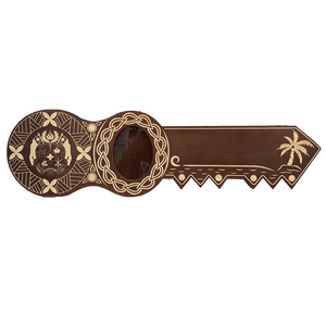 21st Island Design Key with Laser Engraved Patterns & Tongan Sila (Engraving Available)