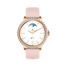 Load image into Gallery viewer, Broadway GI58 Gold Mesh With Peach Strap Ladies Smartwatch Luxury
