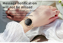 Load image into Gallery viewer, Broadway GI58 Gold Mesh With Peach Strap Ladies Smartwatch Luxury
