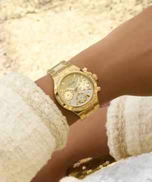 GW0950L2 GUESS Ladies Gold Tone Multi-function Watch