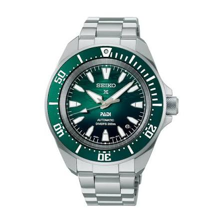 Seiko Prospex PADI 60th Anniversary 4R Automatic 200M WR Diver’s Watch In Underwater Green – SRPL53K1