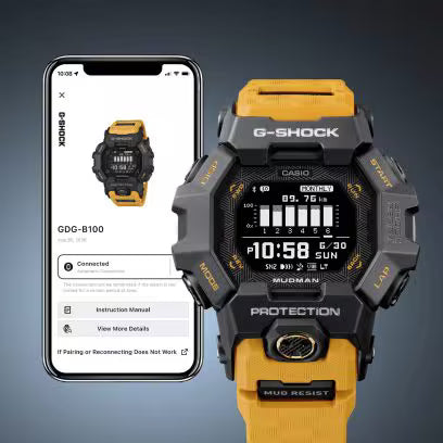 GDG-B100-1 G-Shock MASTER OF G - LAND MUDMAN Bluetooth Watch Black