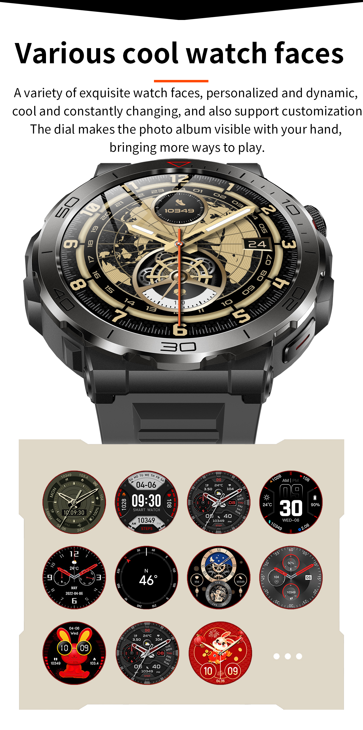 Broadway BMK68 Amoled Screen Outdoor Sport Smartwatch
