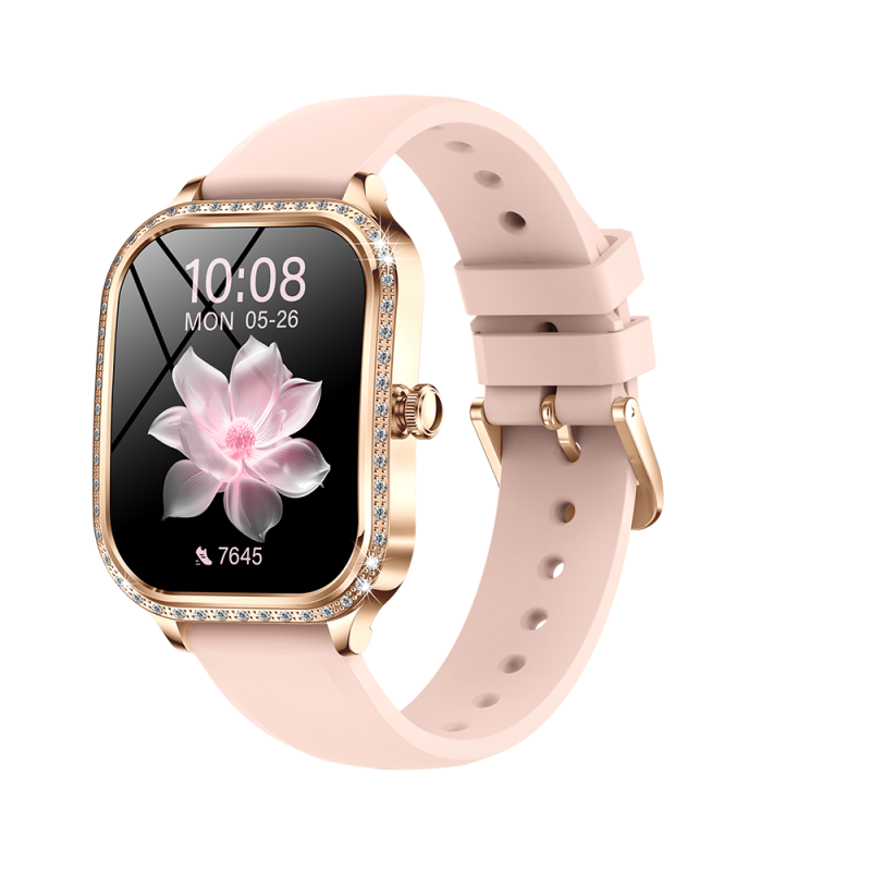 Broadway T8P8 Rose Gold Ladies Smart Watch Sparkle Style