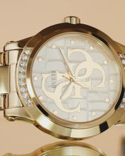Load and play video in Gallery viewer, GW0861L2 GUESS Ladies Gold Tone Analogue Watch
