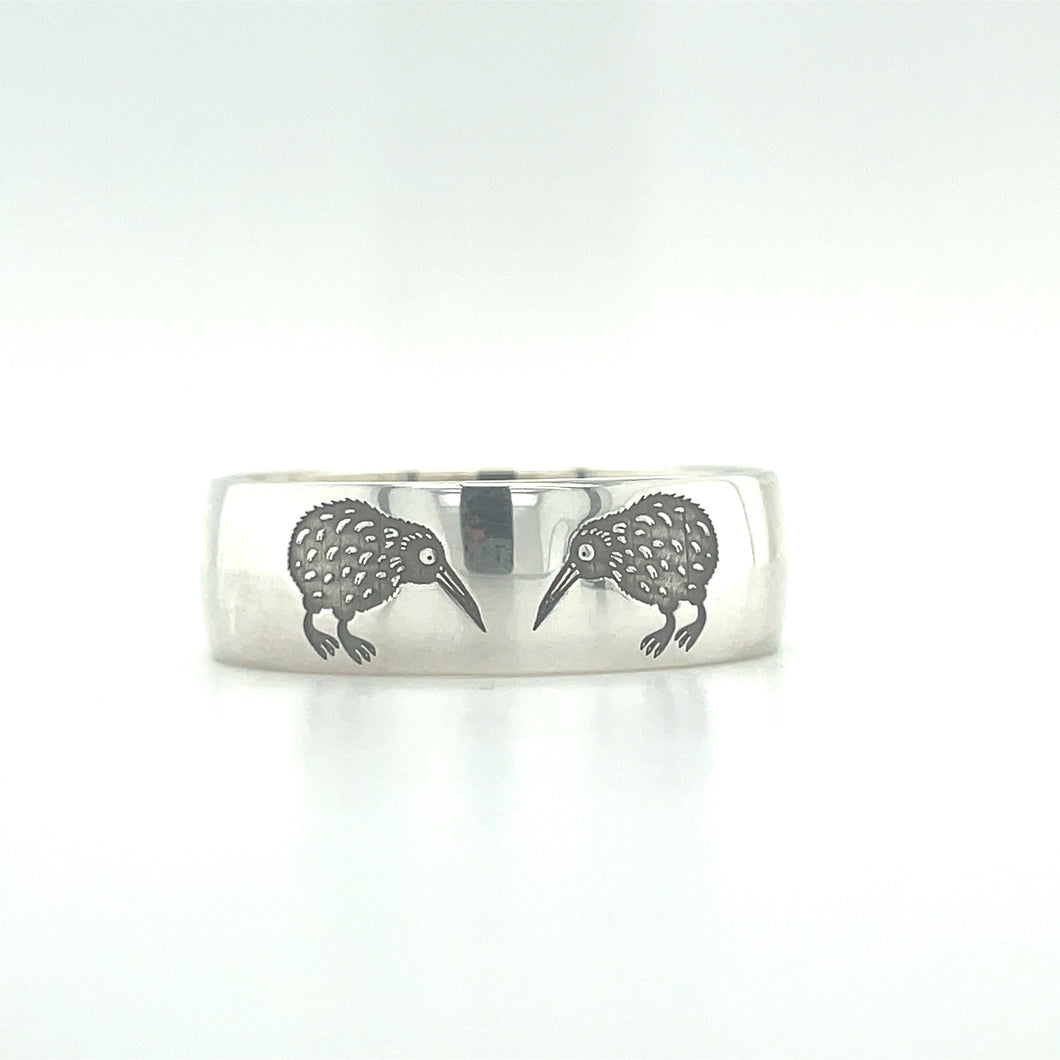 Broadway Jewellers Sterling Silver Twin Kiwi Ring