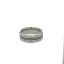 Load image into Gallery viewer, Broadway Jewellers CHISEL STAINLESS STEEL STRIPE RING
