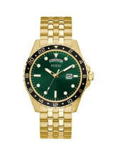 Load image into Gallery viewer, GUESS GW0220G2 Green Dial &amp; Polished Goldstone Bracelet Watch
