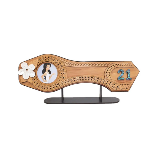 POLYNESIAN 21ST & CELEBRATION KEY WITH STAND (Engraving Option)