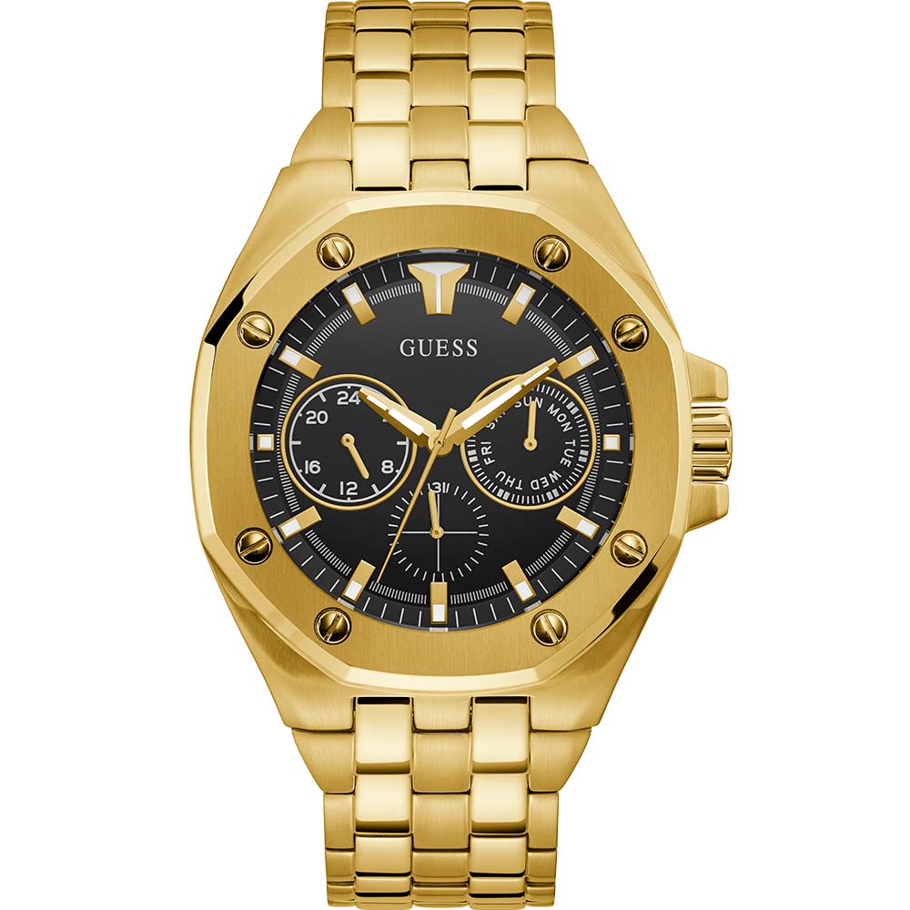 GUESS GW0278G2 TOP GUN GOLD TONE WATCH