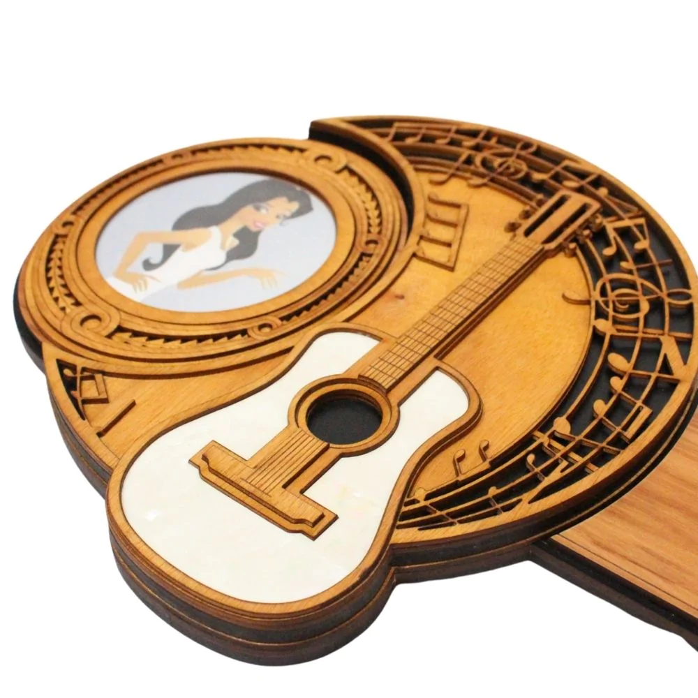 21ST GUITAR MUSIC & CELEBRATION KEY WITH STAND (Engraving Option)