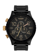 Load image into Gallery viewer, Nixon 51-30 Chrono - Matte Black / Gold
