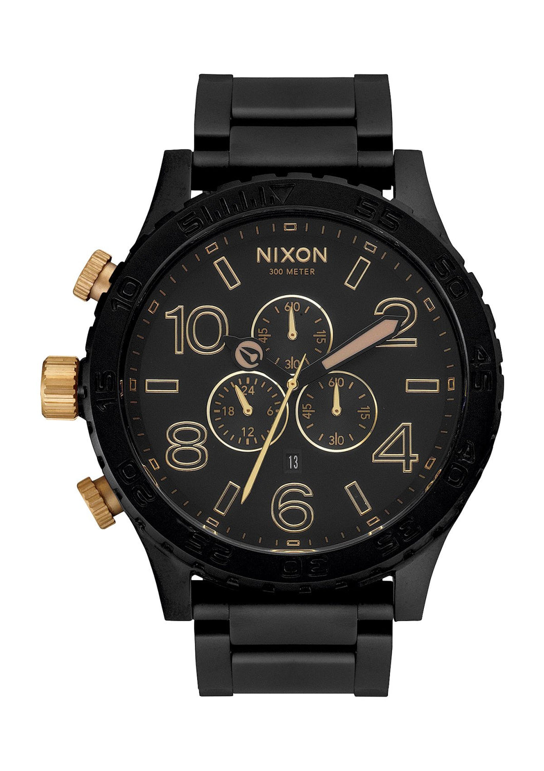 Nixon 51-30 Chrono - Matte Black / Gold