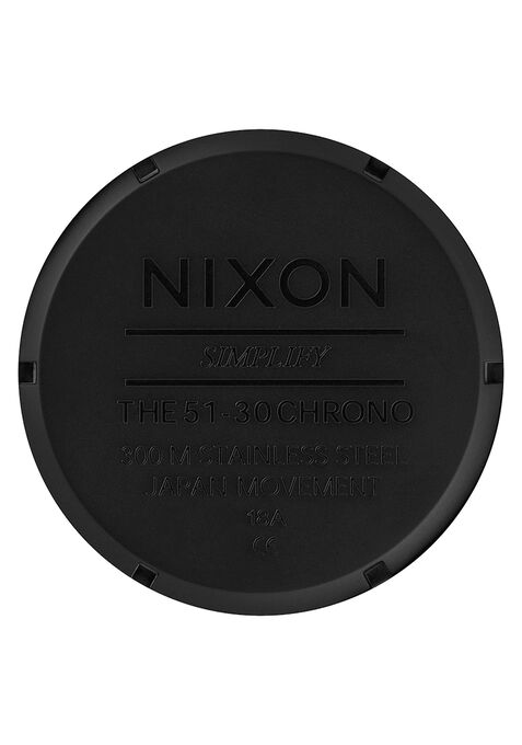 Nixon 51-30 Chrono All Matte Black / Black