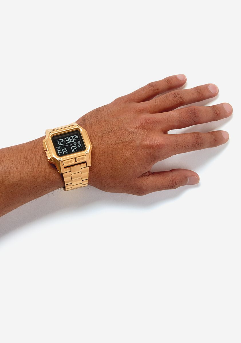 Nixon Regulus Stainless Steel Watch All Gold