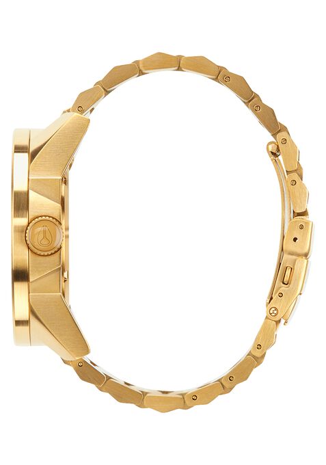 Nixon Corporal Stainless Steel Watch Gold / Blue Sunray / Gold