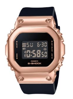 Women's G-Shock Black Strap Rose Gold Face