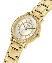 Load image into Gallery viewer, Guess GW0468L2 Ladies Melody Crystal Silver Dial Gold Tone Watch
