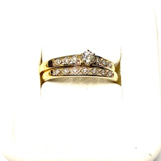 9ct. Gold 2 Rings Set