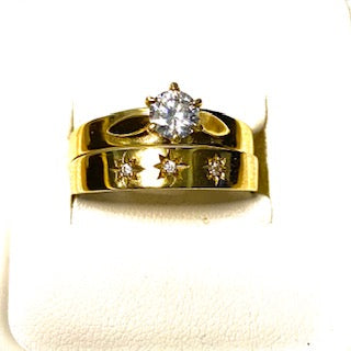 9ct. Gold 2 Rings Set