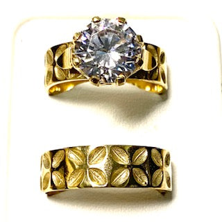 9ct. Gold 2 Rings Set