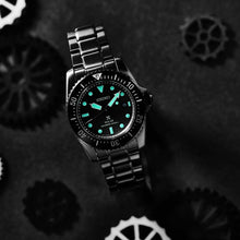 Load image into Gallery viewer, SNE587P1 Seiko Prospex Solar Divers Limited Edition Black Series Night Vision Watch
