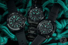 Load image into Gallery viewer, SNE587P1 Seiko Prospex Solar Divers Limited Edition Black Series Night Vision Watch
