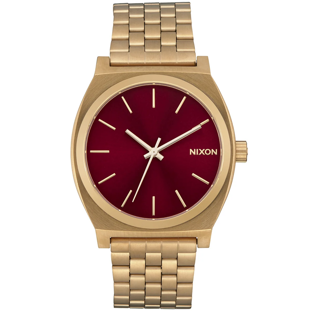 Nixon Time Teller GOLD/OXBLOOD SUNRAY