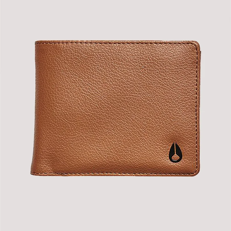Nixon Pass Vegan Leather Coin Wallet Saddle
