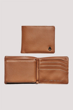 Load image into Gallery viewer, Nixon Pass Vegan Leather Coin Wallet Saddle
